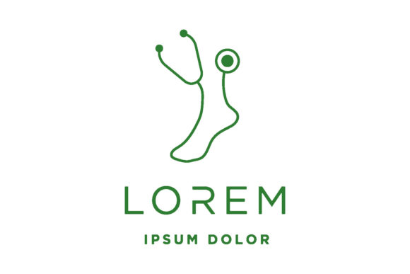 Foot Leg Medical Logo Design Vector