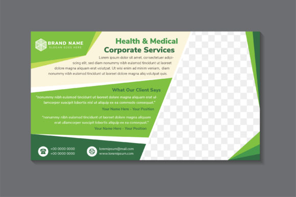 Health and Medical Corporate Service Gre: Graphics and Print Templates