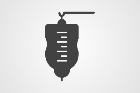 Medical Drip Glyph Icon for Graphics and Icons