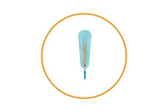 Medical Icon Digital Thermometer Design Graphics