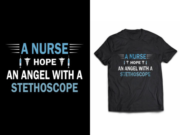 Nurse Angel with Stethoscope Graphics