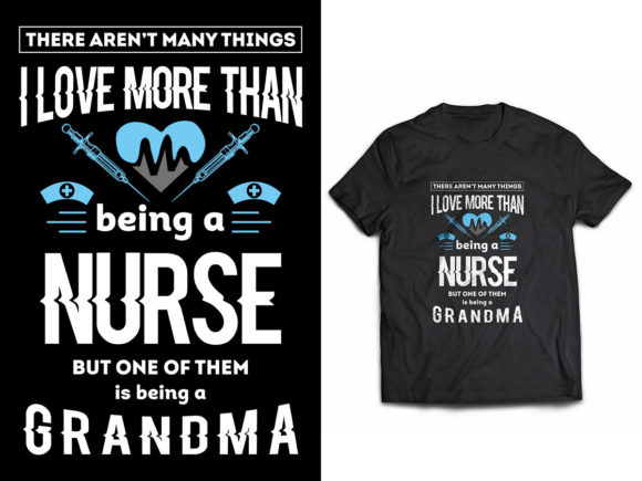 Nurse Grandma Graphics & Print Templates