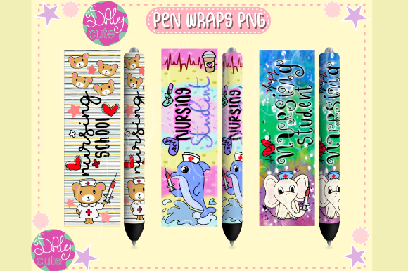 Nurse Pen Wraps PNG, Animals Cute