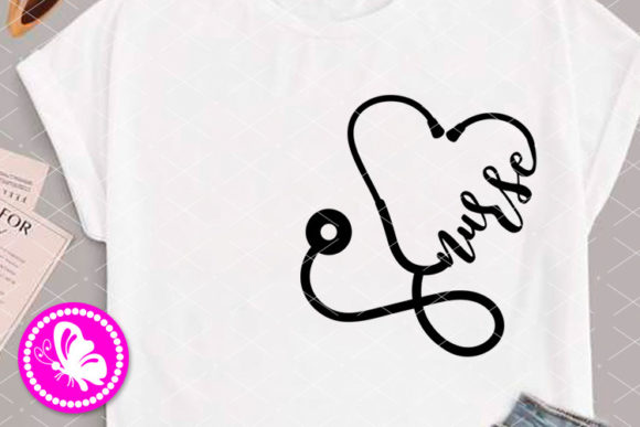 Nurse Sign Heart Phonendoscope Graphics