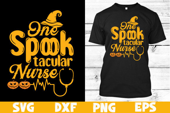 One Spooktacular Nurse Halloween T Shirt Graphics