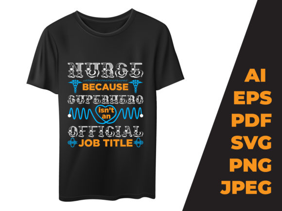 T-shirt Design Nurse Supperhero Graphics